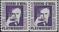 #1305c $1.00 Eugene O'Neill Coil Pair 1973 Mint NH