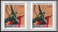#3770 10c Atlas Statue N.Y. City Coil Pair 2003 Mint NH