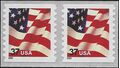 #3633 37c US Flag Coil Pair 2002 Mint NH
