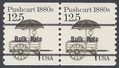 #2133a 12.5c Pushcart 1880s Bureau Precancel Coil Pair 1985 Mint NH