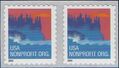 #3874 5c USA Nonprofit Org Sea Coast Coil Pair 2002 Mint NH