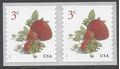 #5201 3c Strawberries Coil Pair 2017 Mint NH