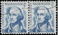 #1283b 5c George Washington (Redrawn) 1967 Used Pair