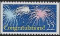 #2267 22c Special Occasions Congratulations! Booklet Single 1987 Mint NH