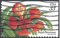 #3311 33c Tropical Flowers Royal Poinciana 1999 Used