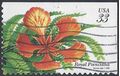 #3311 33c Tropical Flowers Royal Poinciana 1999 Used