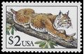 #2482 $2.00 Flora & Fauna Bobcat 1990 Mint NH