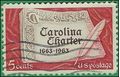 #1230 5c 300th Anniversary Carolina Charter 1963 Used