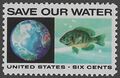 #1412 6c Anti-Pollution Save Our Water 1970 Mint NH