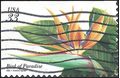 #3310 33c Tropical Flowers Bird of Paradise 1999 Used