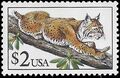 #2482 $2.00 Flora & Fauna Bobcat 1990 Mint NH