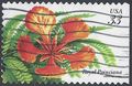 #3311 33c Tropical Flowers Royal Poinciana 1999 Used