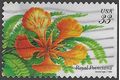 #3311 33c Tropical Flowers Royal Poinciana 1999 Used
