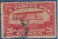 Scott Q 8 20c Parcel Post-Airplane Carrying Mail 1913 Used Faults Tear Wrinkle