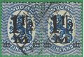Finland # 126a/126 1921 Used Attached Pair HR