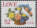 #2815 52c Love Birds in Flower Bouquet 1994 Mint NH