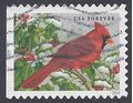 #5128 (47c Forever) Songbirds Northern Cardinal 2016 Used
