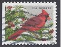 #5128 (47c Forever) Songbirds Northern Cardinal 2016 Used