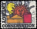 #1723 13c Energy Conservation 1977 Used
