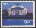 #3647 $3.85 Priority Mail Jefferson Memorial 2002 Mint NH Missing Perf.
