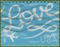 #5155 (47c Forever) Love Skywriting 2017 Used