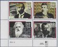 #3061-3064 32c Pioneers of Communication Plate Block of 4 1996 Mint NH