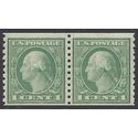 # 452 1c George Washington Coil Pair 1914 Mint NH
