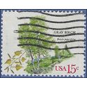 #1767 15c American Trees Grey Birch 1978 Used