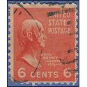 # 811 6c Presidential Issue John Quincy Adams 1938 Used