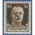 Italy Italian Social Republic GNR Overprint 1943 Mint NH Sassone 475 - MI:MB6