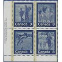 Canada # 632a 1974 Mint NH Corner Block of 4