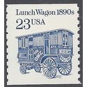 #2464 23c Lunch Wagon 1890s Coil Single Dull Gum 1991 Mint NH