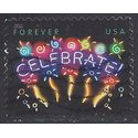 #4502 (44c Forever)  Neon Celebrate! 2011 Used