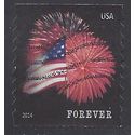 #4854 (49c Forever) Star Spangled Banner Coil Single 2014 Used