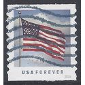 #5053 (49c Forever) U.S. Flag  Coil Single 2016 Used