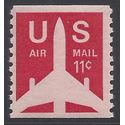 Scott C 82 11c US Air Mail Silhouette of Jet Airliner Coil Single 1971 Mint NH