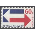 Scott E23 60c U.S. Special Delivery-Arrows 1971 Mint NH