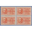Italy #E15 1933 Mint NH Block of 4