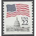 #2115 22c Flag over Capitol Coil Single 1985 Mint NH