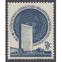 UN New York #  10 1951 Mint LH