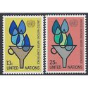 UN New York # 283-284 1977 Mint NH