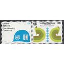 UN New York # 320-321 1980 Mint NH Set of 2