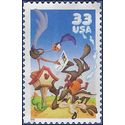 #3391 33c Road Runner & Wile E. Coyote 2000 Used