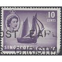 Singapore # 34 1955 Used