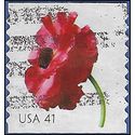 #4173 41c Poppy Flowers Coil Single 2007 Used