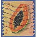 #4258 27c Tropical Fruits Papaya Coil Single 2008 Used
