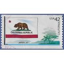 #4279 42c Flags Of Our Nation California Coil Single 2008 Used Minor Crease