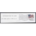 #4634 (45c Forever) Four Flags Justice Coil Single 2012 Used