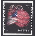 #4854 (49c Forever) Star Spangled Banner Coil Single 2014 Used