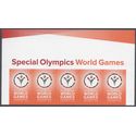 #4986 (49c Forever) Special Olympics World Games Header Strip of 5 2015 Mint NH